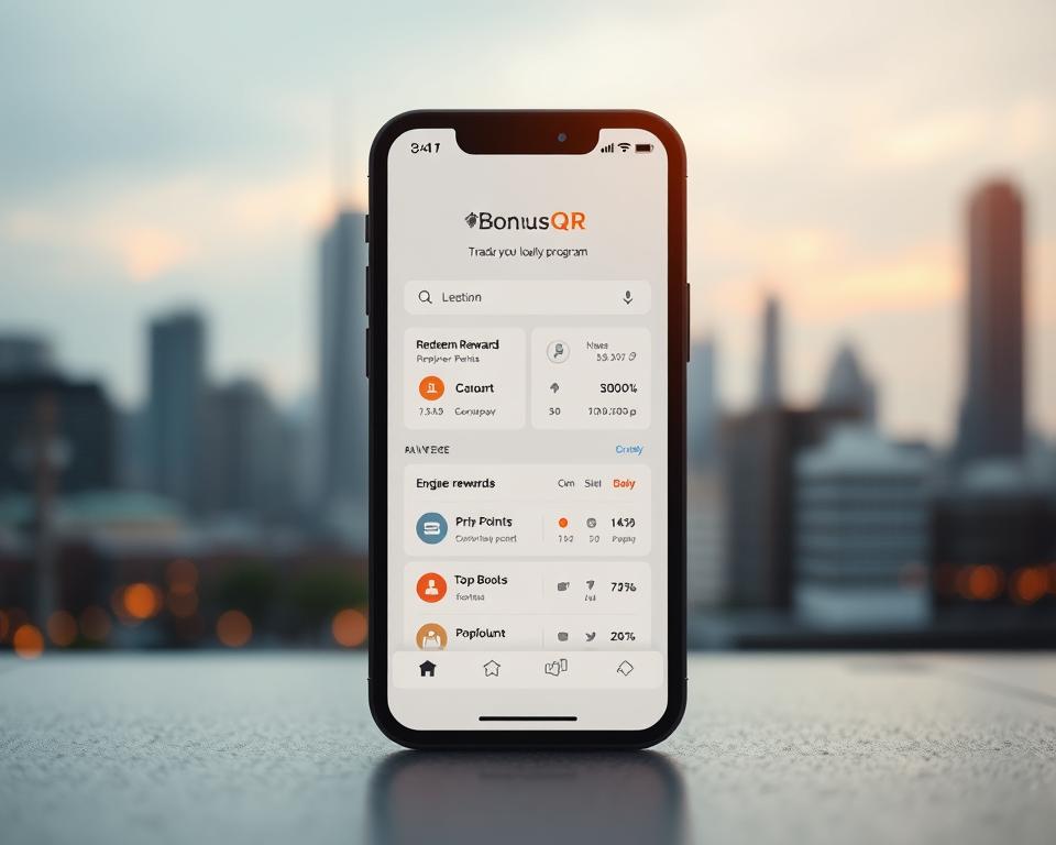 Loyalty application on smartphone Loyalty application on smartphone
